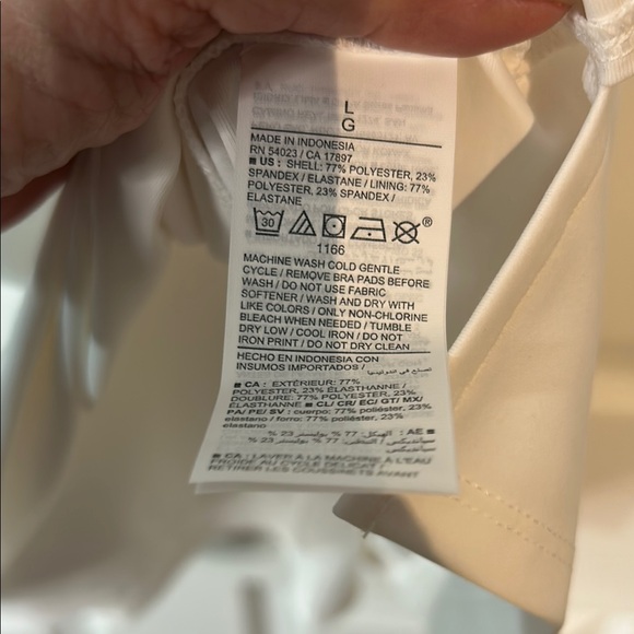 White Athletic Dress NWT size large cotton - Picture 5 of 13